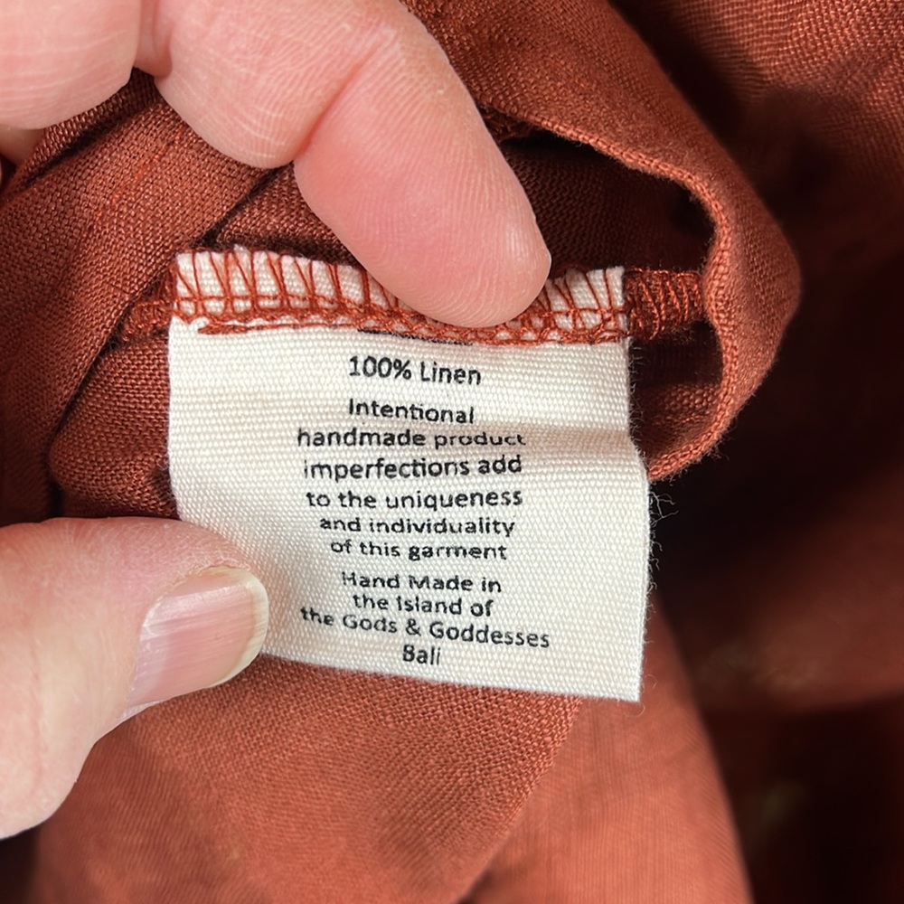 NWT Myrah Penaloza Valentina Dress in Harvest Moon Burnt Orange. - Picture 9 of 11